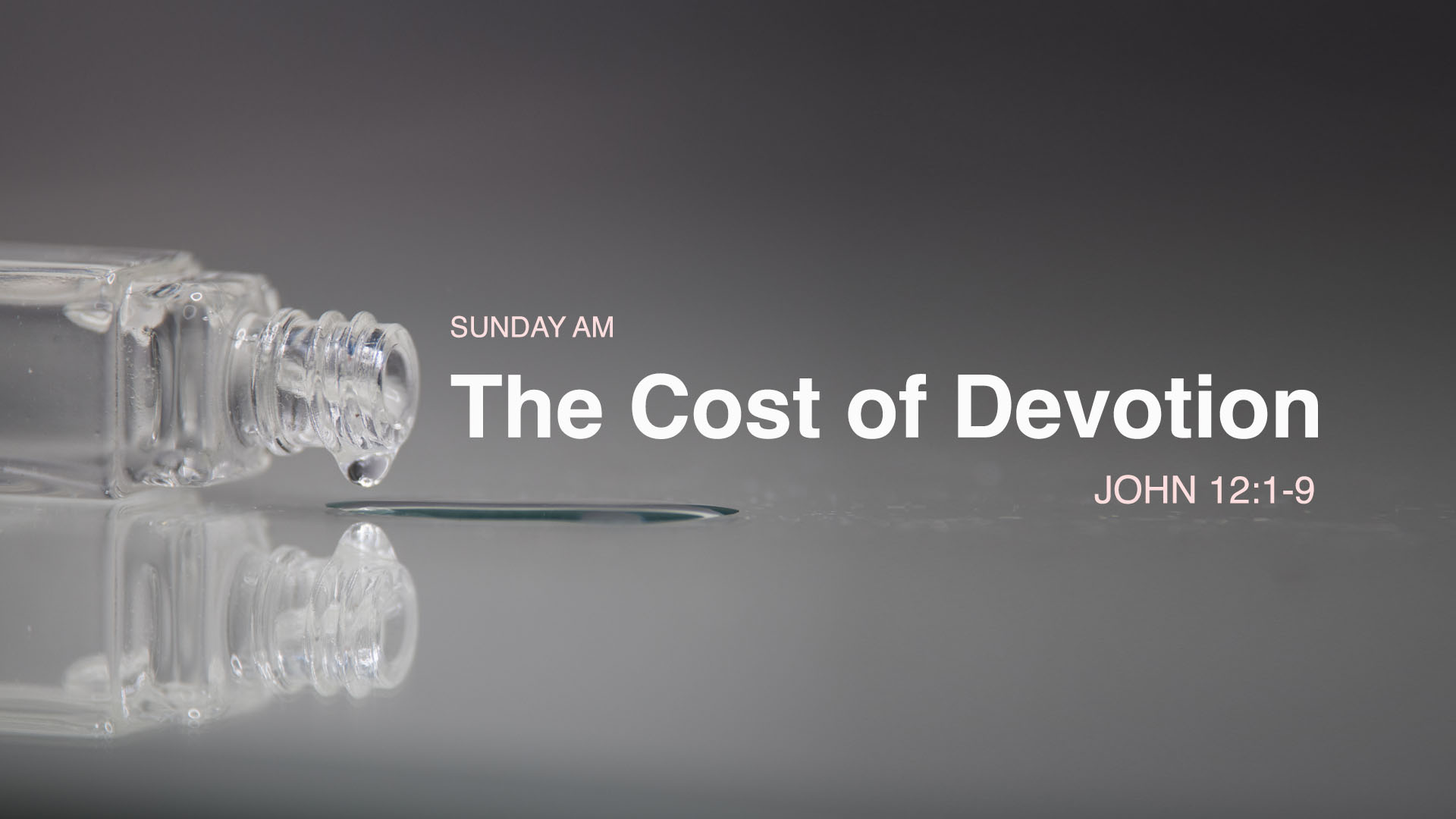John 12:1-9<br />The Cost of Devotion