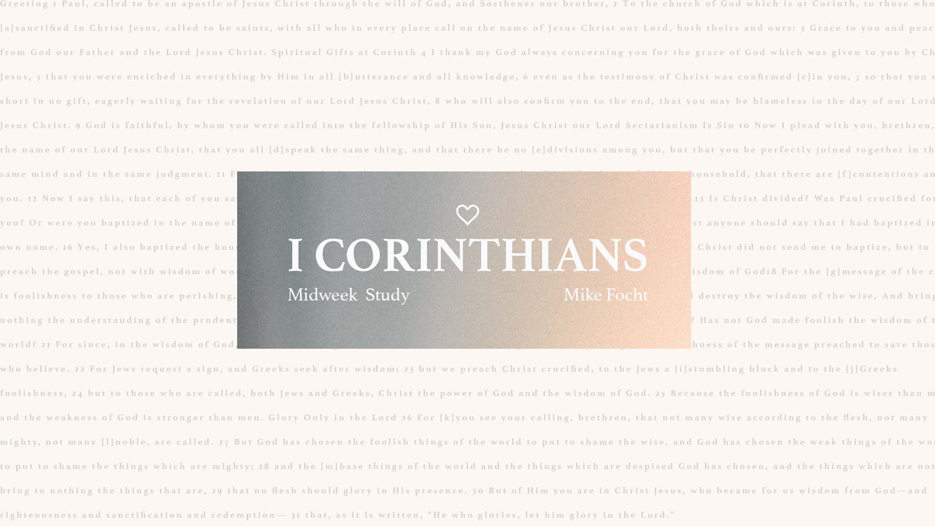I Corinthians 8
