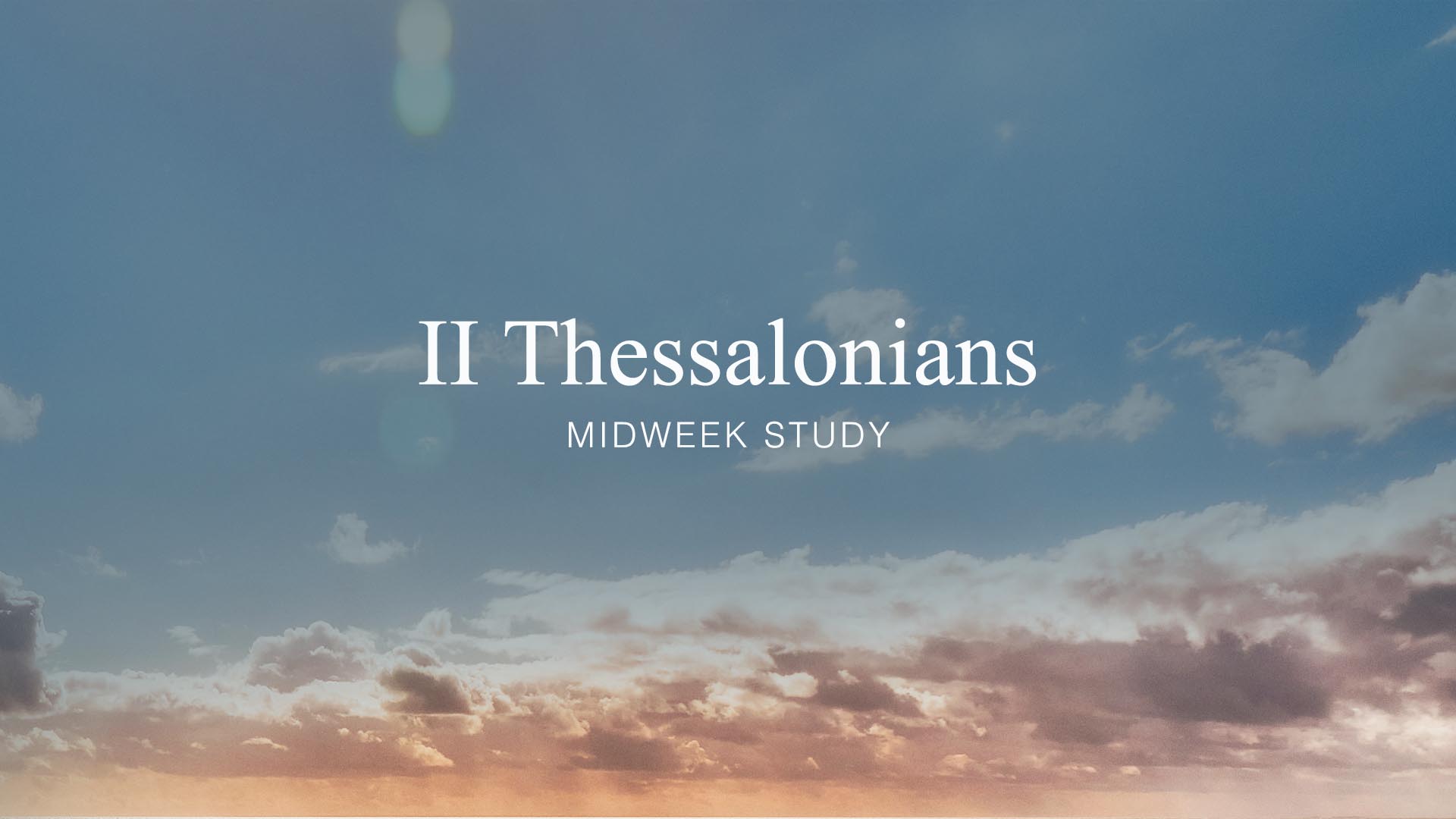 II Thessalonians 3