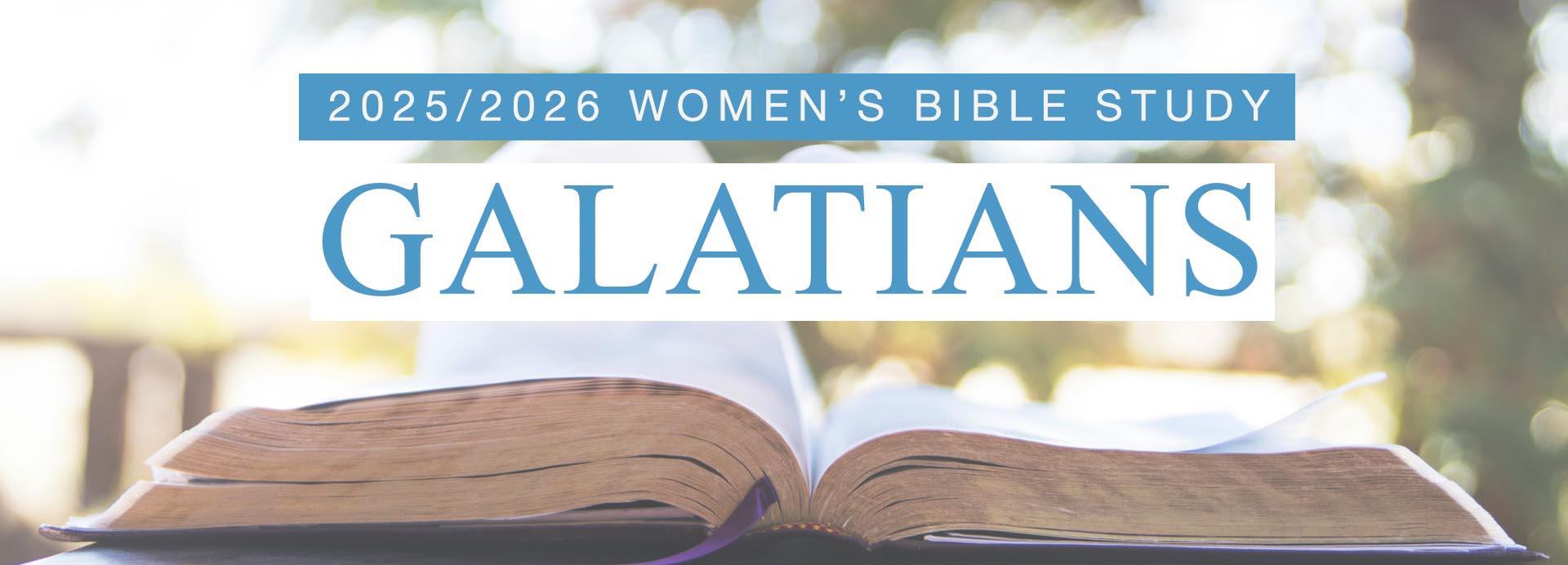Women's Bible Study: Galatians 1-4:18