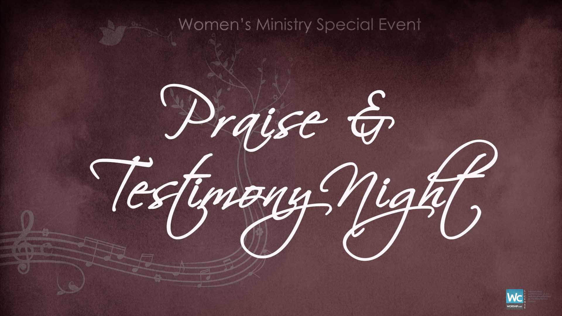 2013 Praise & Testimony Night